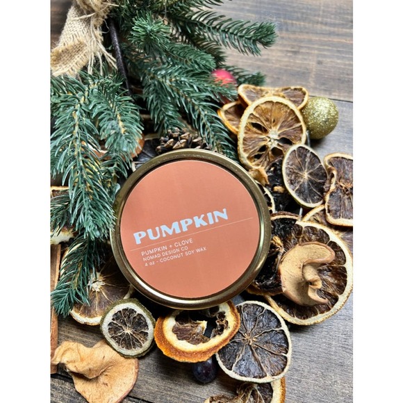 Pumpkin Clean Scent Candle 4 oz tent - Picture 5 of 6